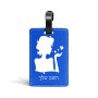 תווית לסימון מזוודה \ תיק בעיצוב אישי עם השם שלך בעיצוב אהבת נשים גודל 10.3 × 7 ס"מ