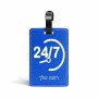 תווית לסימון מזוודה \ תיק בעיצוב אישי עם השם שלך בעיצוב 24 ביולי גודל 10.3 × 7 ס"מ