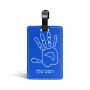 תווית לסימון מזוודה \ תיק בעיצוב אישי עם השם שלך בעיצוב יד גודל 10.3 × 7 ס"מ