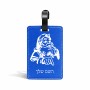 תווית לסימון מזוודה \ תיק בעיצוב אישי עם השם שלך בעיצוב סנטה קלאוס גודל 10.3 × 7 ס"מ