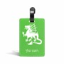 תווית לסימון מזוודה \ תיק בעיצוב אישי עם השם שלך בעיצוב דרקון גודל 10.3 × 7 ס"מ