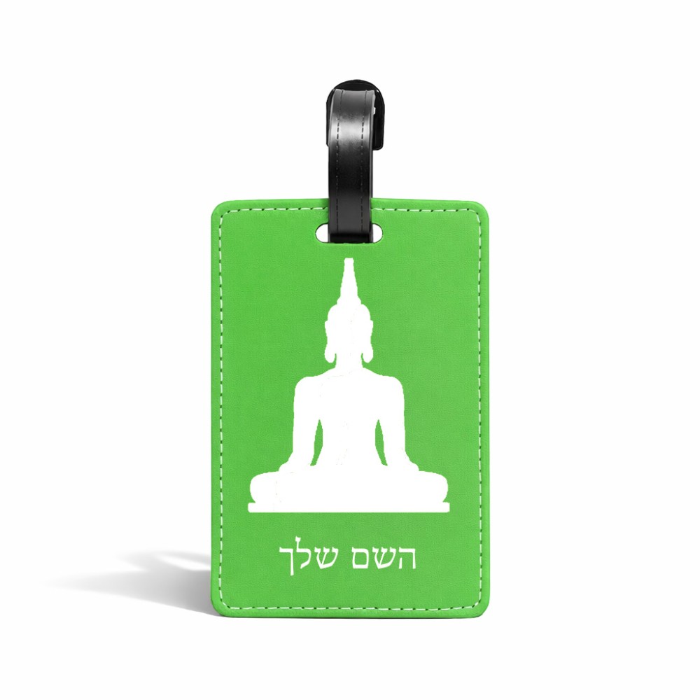 תווית לסימון מזוודה \ תיק בעיצוב אישי עם השם שלך בעיצוב בודה גודל 10.3 × 7 ס"מ