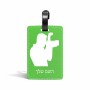 תווית לסימון מזוודה \ תיק בעיצוב אישי עם השם שלך בעיצוב צלם - גברים גודל 10.3 × 7 ס"מ