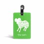 תווית לסימון מזוודה \ תיק בעיצוב אישי עם השם שלך בעיצוב מזלות - טלה גודל 10.3 × 7 ס"מ