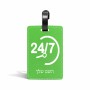 תווית לסימון מזוודה \ תיק בעיצוב אישי עם השם שלך בעיצוב 24 ביולי גודל 10.3 × 7 ס"מ