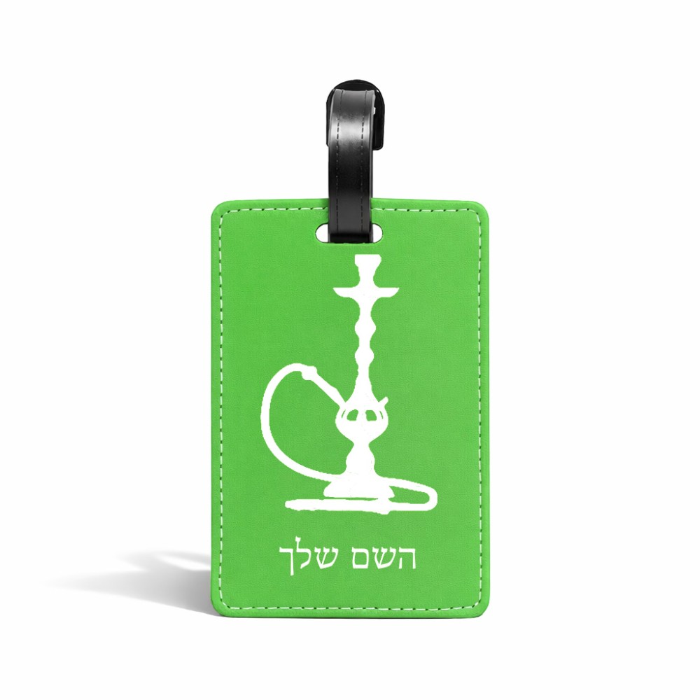 תווית לסימון מזוודה \ תיק בעיצוב אישי עם השם שלך בעיצוב נרגילה גודל 10.3 × 7 ס"מ
