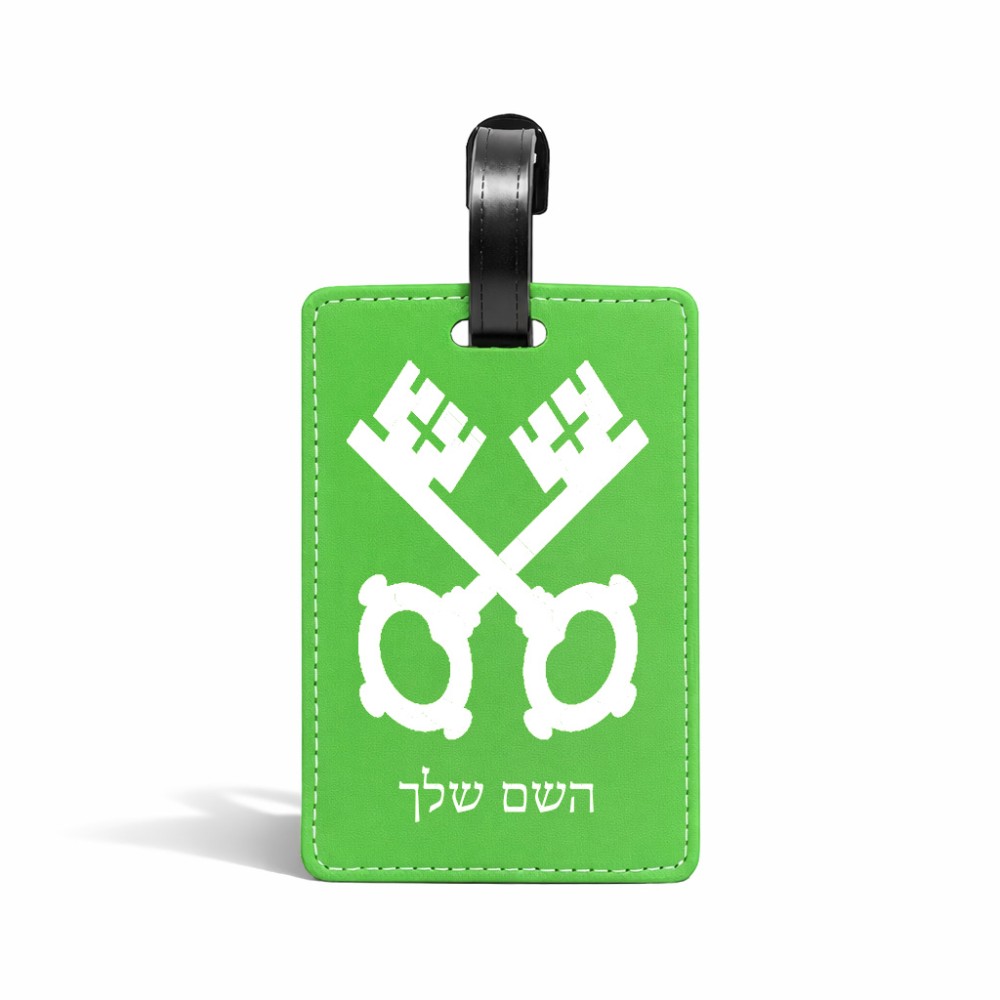 תווית לסימון מזוודה \ תיק בעיצוב אישי עם השם שלך בעיצוב מפתחות גודל 10.3 × 7 ס"מ