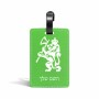 תווית לסימון מזוודה \ תיק בעיצוב אישי עם השם שלך בעיצוב אריה גודל 10.3 × 7 ס"מ