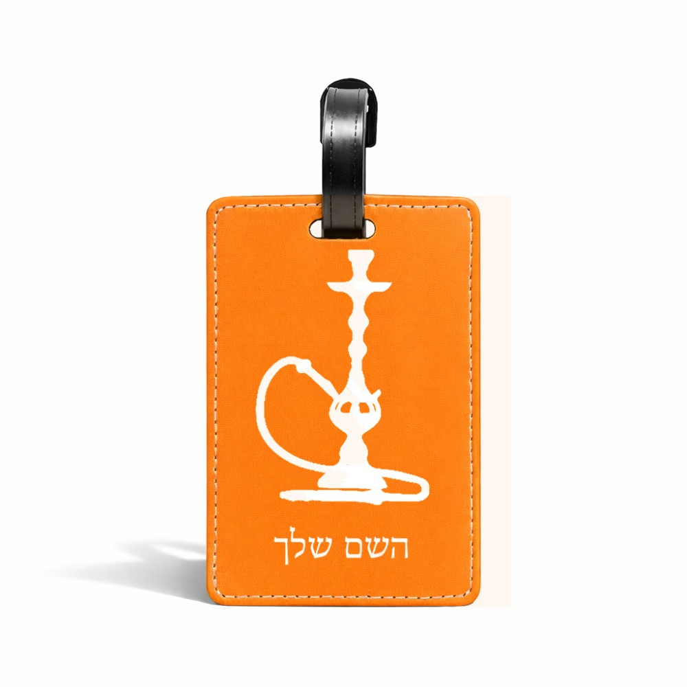 תווית לסימון מזוודה \ תיק בעיצוב אישי עם השם שלך בעיצוב נרגילה גודל 10.3 × 7 ס"מ
