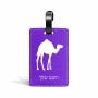 תווית לסימון מזוודה \ תיק בעיצוב אישי עם השם שלך בעיצוב גמל גודל 10.3 × 7 ס"מ