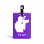 תווית לסימון מזוודה \ תיק בעיצוב אישי עם השם שלך בעיצוב צלם - גברים גודל 10.3 × 7 ס"מ
