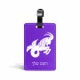 תווית לסימון מזוודה \ תיק בעיצוב אישי עם השם שלך בעיצוב מזלות - גדי גודל 10.3 × 7 ס"מ