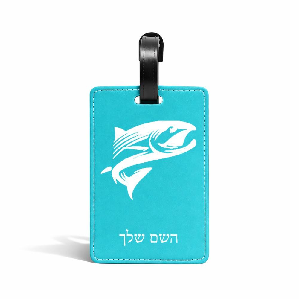 תווית לסימון מזוודה \ תיק בעיצוב אישי עם השם שלך בעיצוב לדוג גודל 10.3 × 7 ס"מ