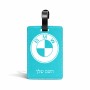 תווית לסימון מזוודה \ תיק בעיצוב אישי עם השם שלך בעיצוב ב.מ.וו גודל 10.3 × 7 ס"מ