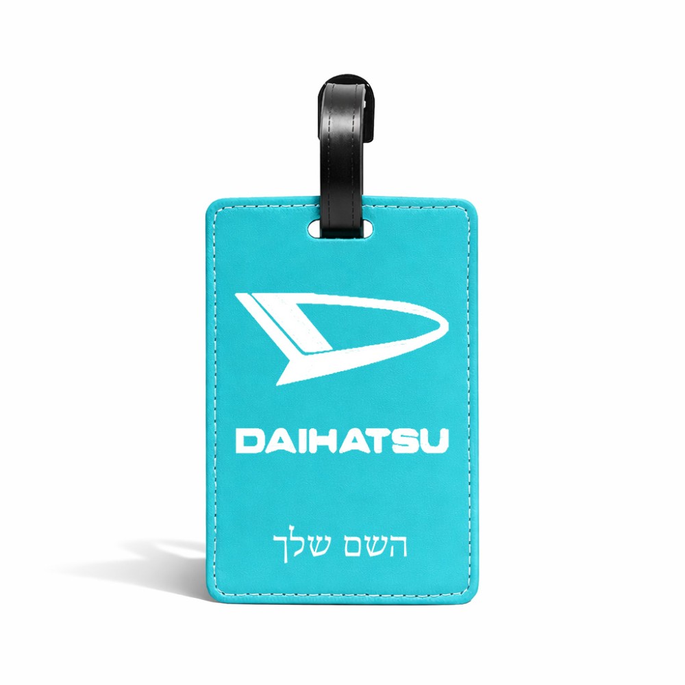 תווית לסימון מזוודה \ תיק בעיצוב אישי עם השם שלך בעיצוב דייהטסו גודל 10.3 × 7 ס"מ