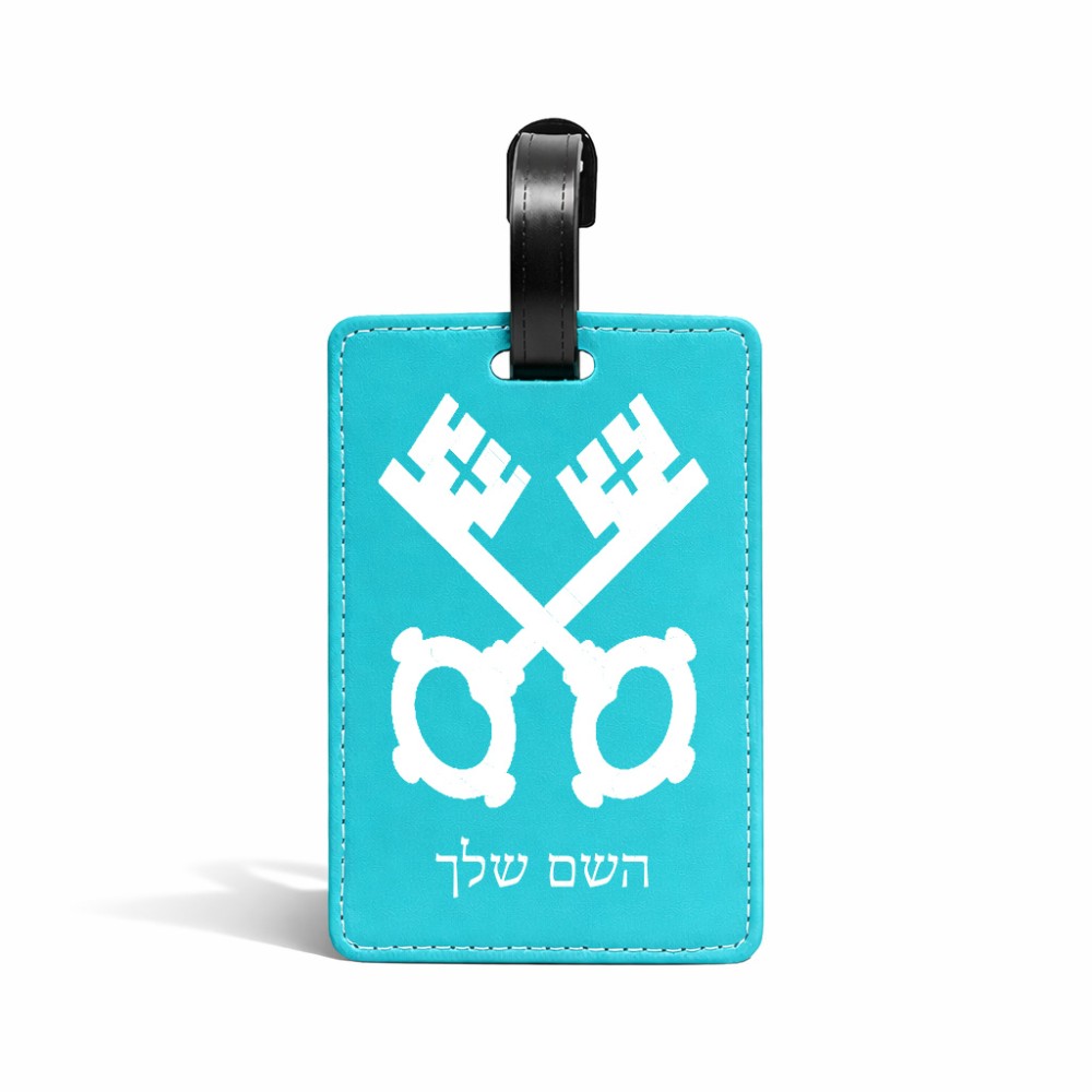 תווית לסימון מזוודה \ תיק בעיצוב אישי עם השם שלך בעיצוב מפתחות גודל 10.3 × 7 ס"מ