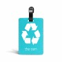 תווית לסימון מזוודה \ תיק בעיצוב אישי עם השם שלך בעיצוב למחזר גודל 10.3 × 7 ס"מ