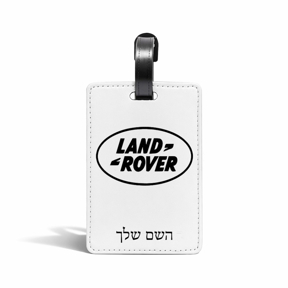 תווית לסימון מזוודה \ תיק בעיצוב אישי עם השם שלך בעיצוב לנד רובר גודל 10.3 × 7 ס"מ