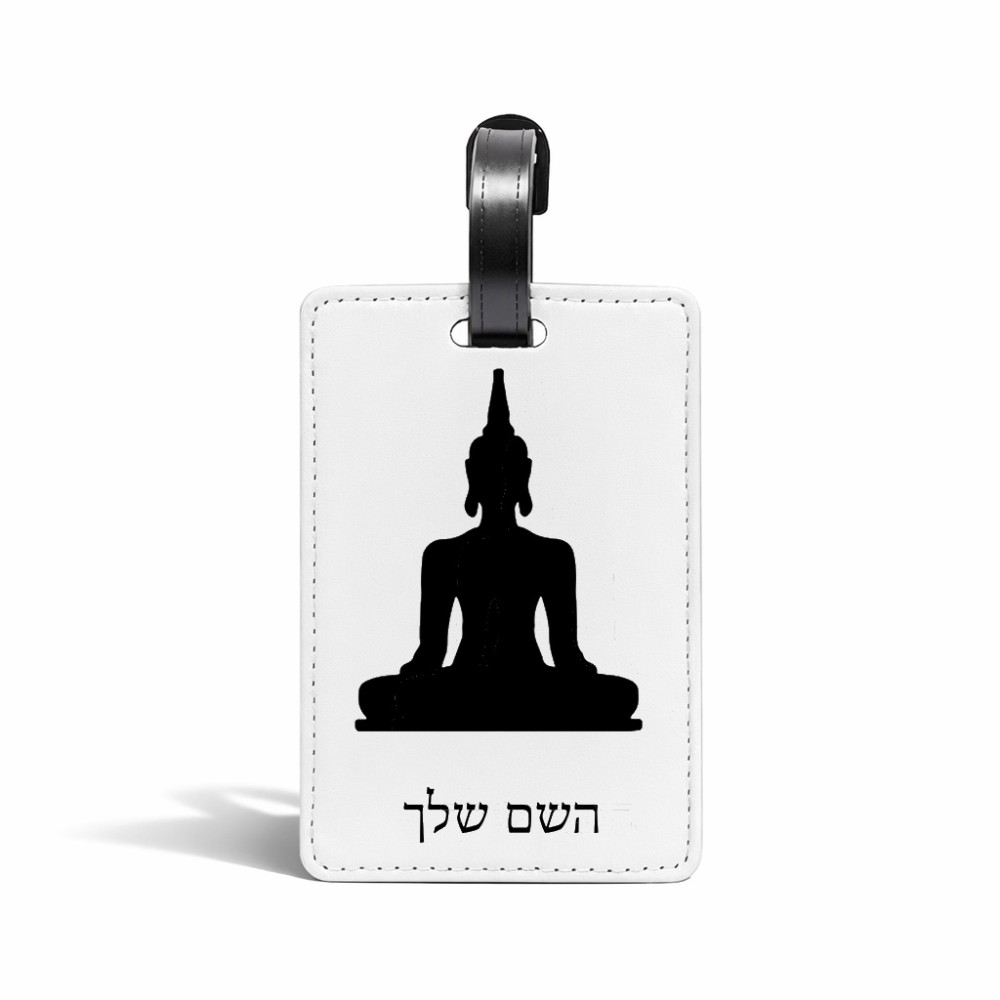 תווית לסימון מזוודה \ תיק בעיצוב אישי עם השם שלך בעיצוב בודה גודל 10.3 × 7 ס"מ