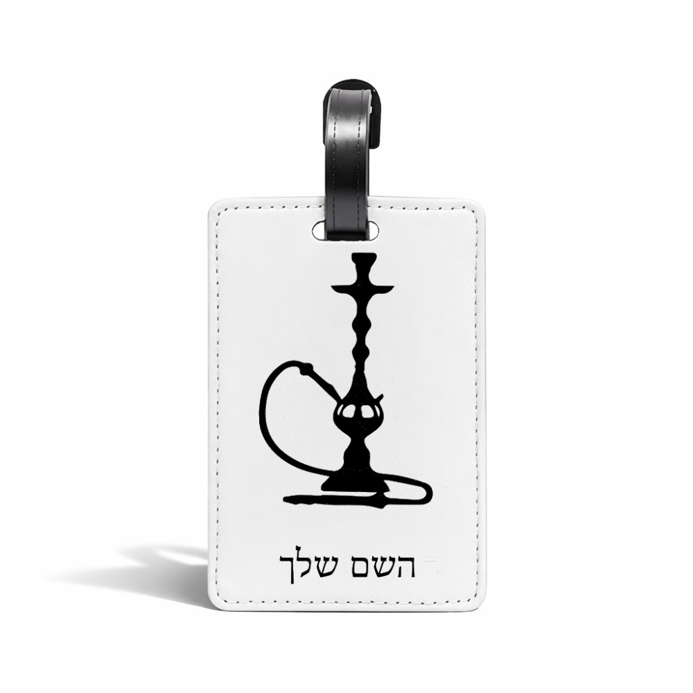 תווית לסימון מזוודה \ תיק בעיצוב אישי עם השם שלך בעיצוב נרגילה גודל 10.3 × 7 ס"מ