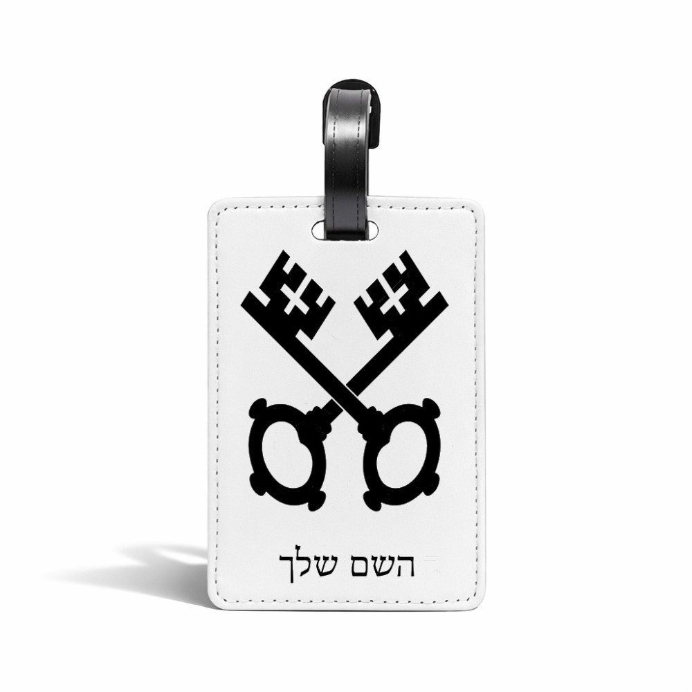תווית לסימון מזוודה \ תיק בעיצוב אישי עם השם שלך בעיצוב מפתחות גודל 10.3 × 7 ס"מ