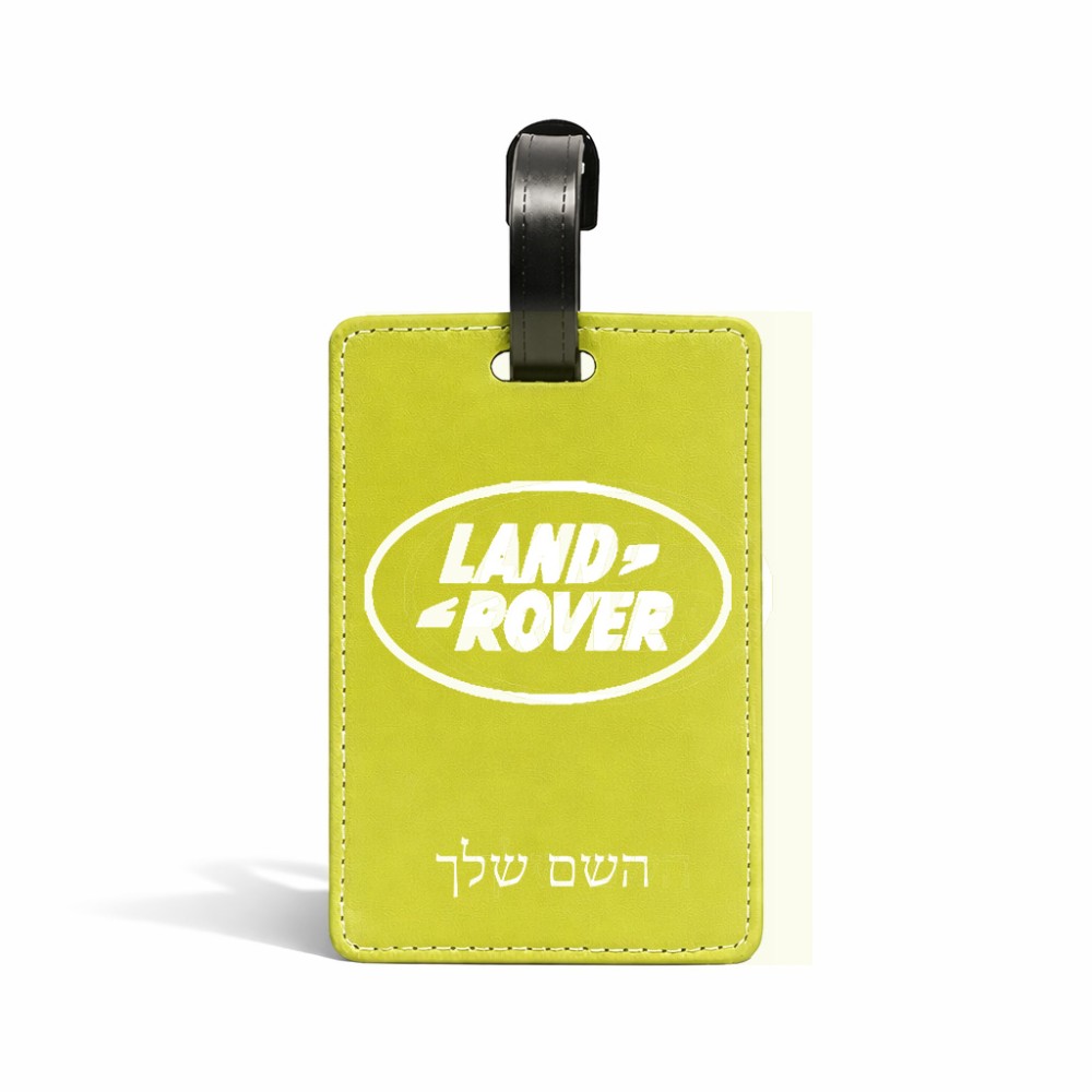 תווית לסימון מזוודה \ תיק בעיצוב אישי עם השם שלך בעיצוב לנד רובר גודל 10.3 × 7 ס"מ