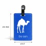 תווית לסימון מזוודה \ תיק בעיצוב אישי עם השם שלך בעיצוב גמל גודל 10.3 × 7 ס"מ