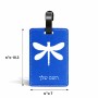 תווית לסימון מזוודה \ תיק בעיצוב אישי עם השם שלך בעיצוב שפירית גודל 10.3 × 7 ס"מ