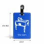 תווית לסימון מזוודה \ תיק בעיצוב אישי עם השם שלך בעיצוב שחקן ביליארד גודל 10.3 × 7 ס"מ