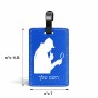 תווית לסימון מזוודה \ תיק בעיצוב אישי עם השם שלך בעיצוב בתים של שרלוק גודל 10.3 × 7 ס"מ