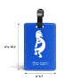 תווית לסימון מזוודה \ תיק בעיצוב אישי עם השם שלך בעיצוב קוקופלי גודל 10.3 × 7 ס"מ