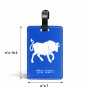 תווית לסימון מזוודה \ תיק בעיצוב אישי עם השם שלך בעיצוב מזלות - שור גודל 10.3 × 7 ס"מ