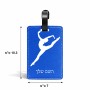 תווית לסימון מזוודה \ תיק בעיצוב אישי עם השם שלך בעיצוב בלט גודל 10.3 × 7 ס"מ