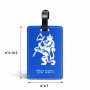 תווית לסימון מזוודה \ תיק בעיצוב אישי עם השם שלך בעיצוב אריה גודל 10.3 × 7 ס"מ