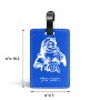 תווית לסימון מזוודה \ תיק בעיצוב אישי עם השם שלך בעיצוב סנטה קלאוס גודל 10.3 × 7 ס"מ