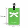 תווית לסימון מזוודה \ תיק בעיצוב אישי עם השם שלך בעיצוב שפירית גודל 10.3 × 7 ס"מ