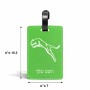 תווית לסימון מזוודה \ תיק בעיצוב אישי עם השם שלך בעיצוב פומה גודל 10.3 × 7 ס"מ