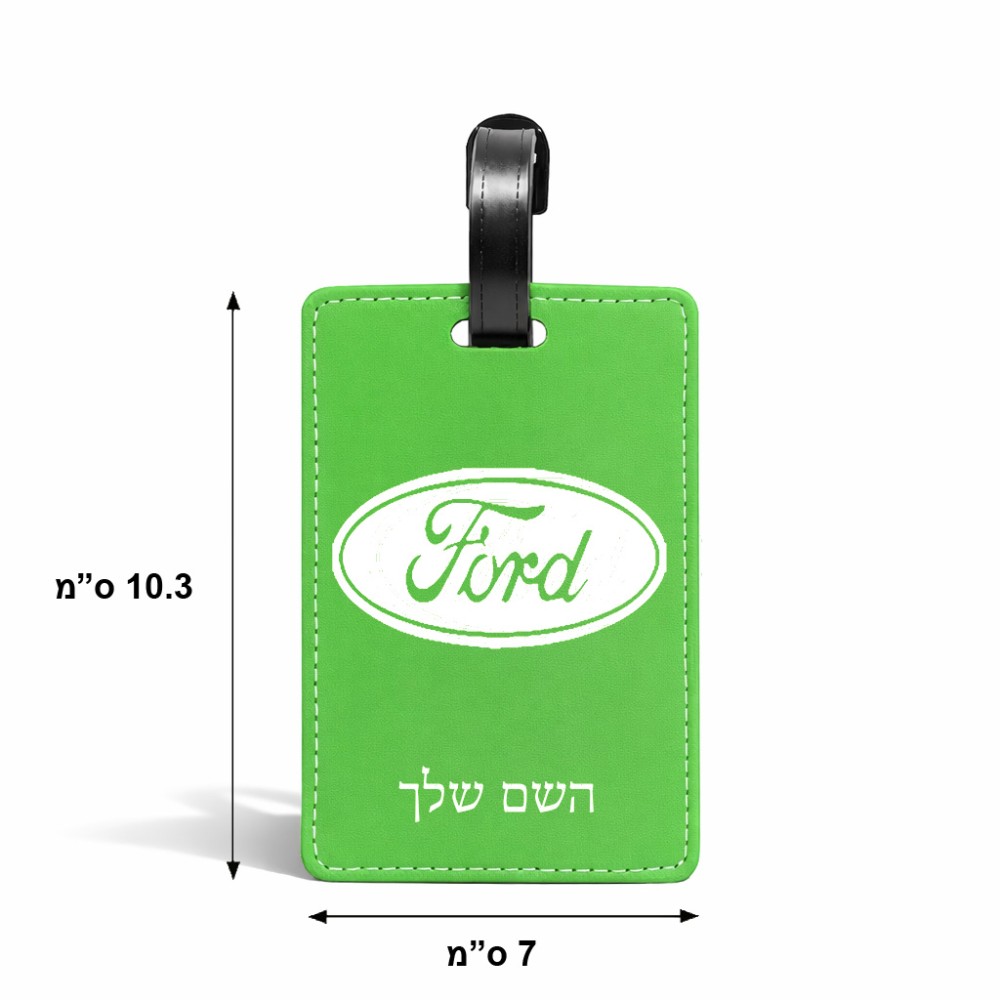 תווית לסימון מזוודה \ תיק בעיצוב אישי עם השם שלך בעיצוב לחצות גודל 10.3 × 7 ס"מ