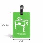 תווית לסימון מזוודה \ תיק בעיצוב אישי עם השם שלך בעיצוב שחקן ביליארד גודל 10.3 × 7 ס"מ