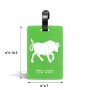 תווית לסימון מזוודה \ תיק בעיצוב אישי עם השם שלך בעיצוב מזלות - שור גודל 10.3 × 7 ס"מ