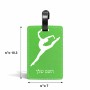 תווית לסימון מזוודה \ תיק בעיצוב אישי עם השם שלך בעיצוב בלט גודל 10.3 × 7 ס"מ