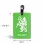 תווית לסימון מזוודה \ תיק בעיצוב אישי עם השם שלך בעיצוב אריה גודל 10.3 × 7 ס"מ