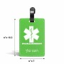 תווית לסימון מזוודה \ תיק בעיצוב אישי עם השם שלך בעיצוב חובש גודל 10.3 × 7 ס"מ