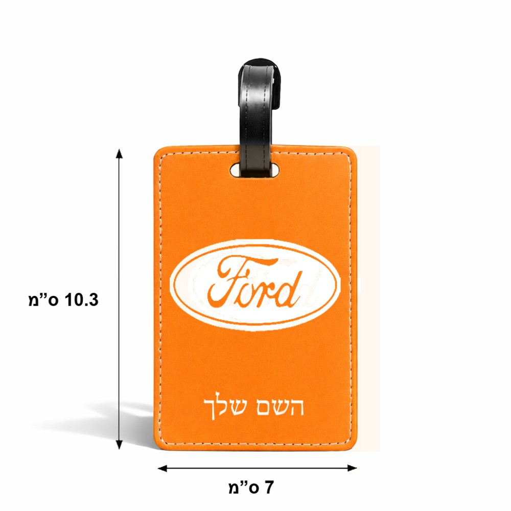 תווית לסימון מזוודה \ תיק בעיצוב אישי עם השם שלך בעיצוב לחצות גודל 10.3 × 7 ס"מ