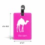 תווית לסימון מזוודה \ תיק בעיצוב אישי עם השם שלך בעיצוב גמל גודל 10.3 × 7 ס"מ