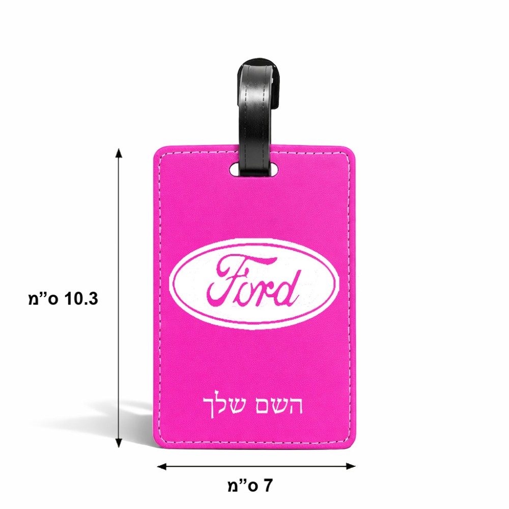 תווית לסימון מזוודה \ תיק בעיצוב אישי עם השם שלך בעיצוב לחצות גודל 10.3 × 7 ס"מ