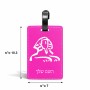 תווית לסימון מזוודה \ תיק בעיצוב אישי עם השם שלך בעיצוב ספינקס מצרים גודל 10.3 × 7 ס"מ