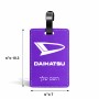 תווית לסימון מזוודה \ תיק בעיצוב אישי עם השם שלך בעיצוב דייהטסו גודל 10.3 × 7 ס"מ