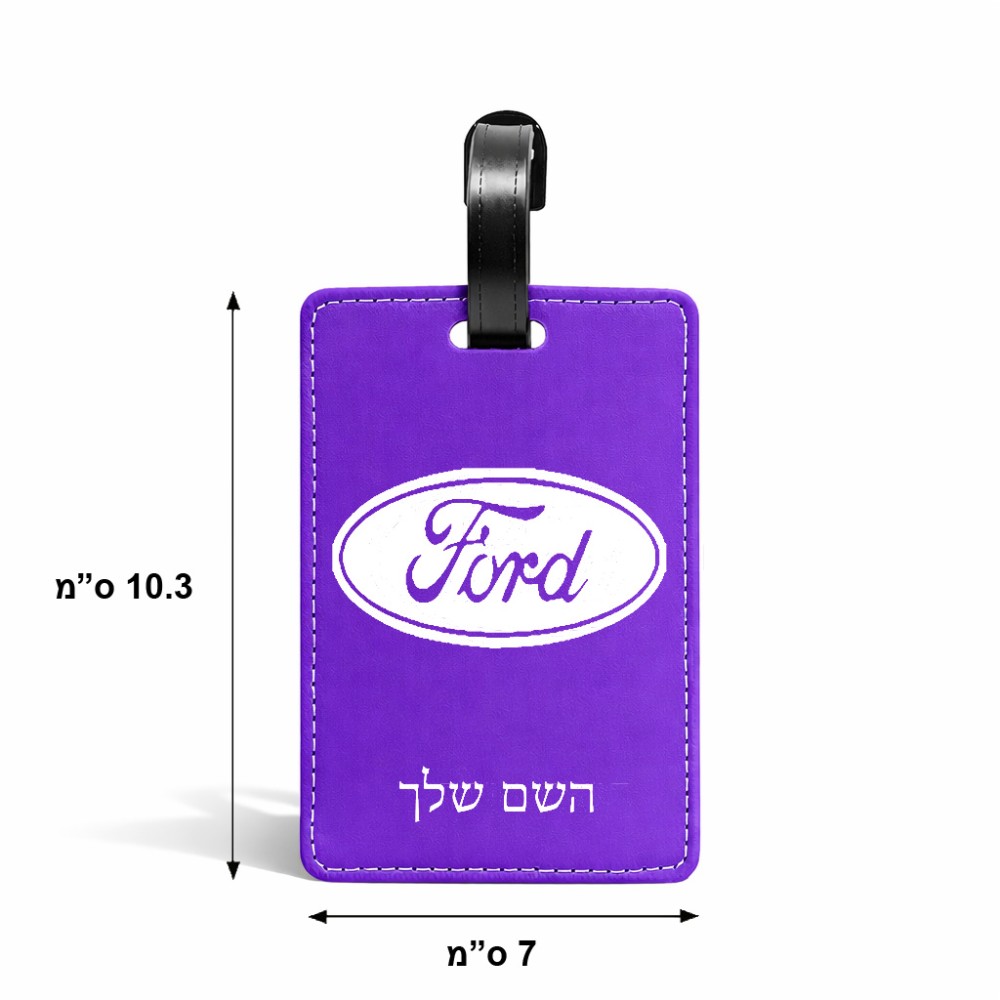 תווית לסימון מזוודה \ תיק בעיצוב אישי עם השם שלך בעיצוב לחצות גודל 10.3 × 7 ס"מ