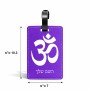 תווית לסימון מזוודה \ תיק בעיצוב אישי עם השם שלך בעיצוב סמל אום גודל 10.3 × 7 ס"מ
